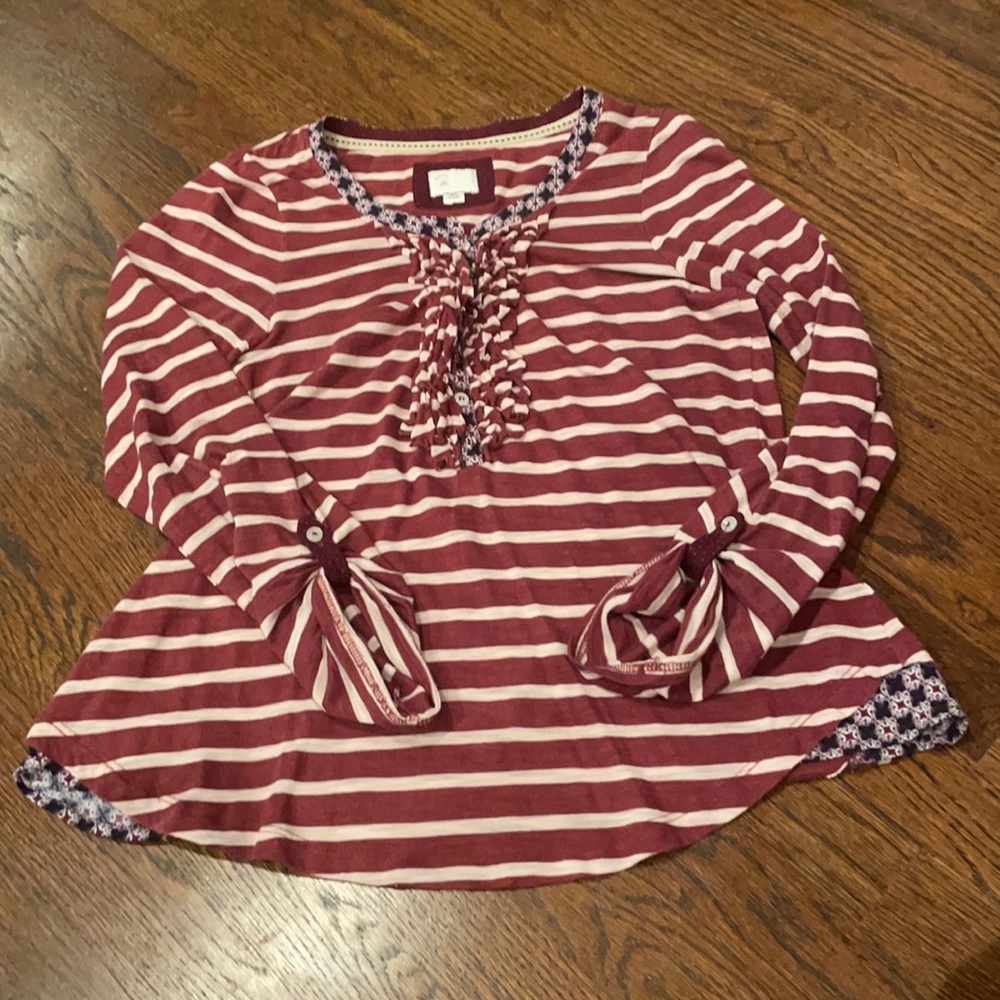 ANTHROPOLOGIE patterned blouse!!